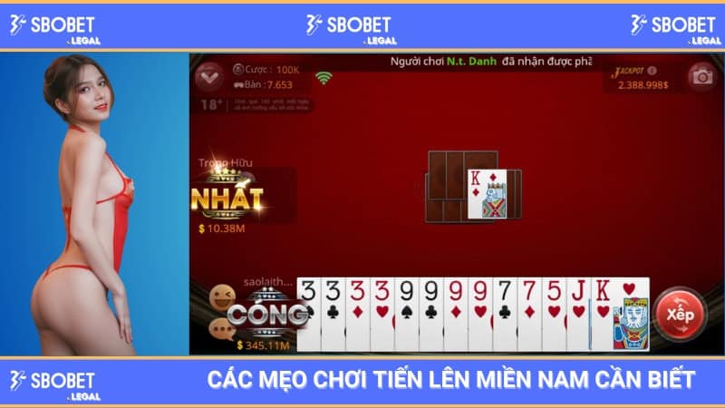 SBOBET: Các mẹo chơi tiến lên miền nam cần biết 1 SBOBET: Các mẹo chơi tiến lên miền nam cần biết