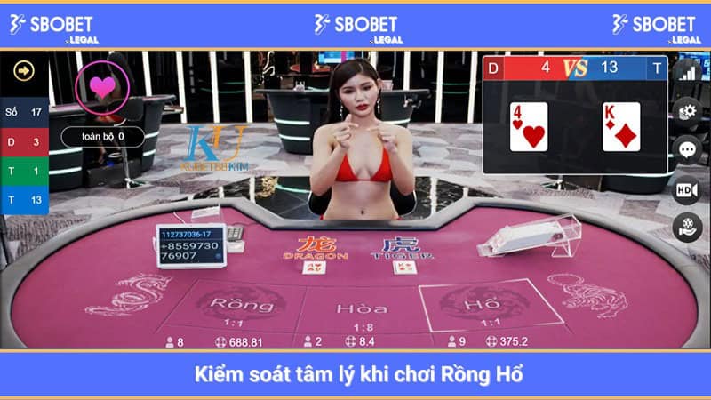 Kiểm soát tâm lý khi chơi Rồng Hổ tại SBOBET