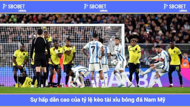 Sự hấp dẫn cao của tỷ lệ kèo tài xỉu bóng đá Nam Mỹ